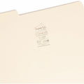 Smead SuperTab 1/3 Tab Cut Legal Recycled Top Tab File Folder, Manila, 8 1/2" Width x 14" Length, 100 / Box, SMD15395