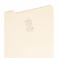 Smead SuperTab 1/3 Tab Cut Legal Recycled Top Tab File Folder, Manila, 8 1/2" Width x 14" Length, 100 / Box, SMD15395
