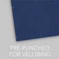 ACCO GBC Linen Weave Standard Presentation Cover, Navy Blue, 8 3/4" Width x 11 1/4" Length, 1 Pack, GBC2001513
