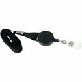 Baumgartens SICURIX Lanyard Card Reel, Black, 1 Pack, BAU68979