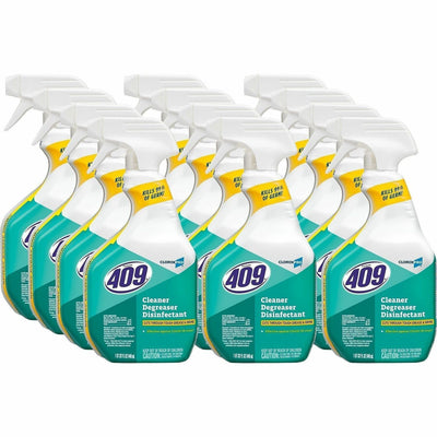 The Clorox CloroxPro™ Formula 409 Cleaner Degreaser Disinfectant Spray, Clear, 12 / Carton, CLO35306CT