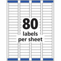 Avery Address Labels, Sure Feed, 1/2" x 1-3/4", 20,000 Labels (5967), White, 1 Box, AVE5967