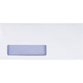 Quality Park No. 10 Single Window Security Tinted with Reveal-N-Seal Self-Seal Closure, White, 500 / Box, QUA67418