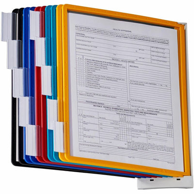 Durable Office Sherpa 10-Panel Wall Reference System, Assorted, DBL554100
