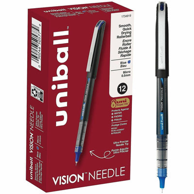 uni-ball uniball™ Vision Needle Rollerball Pens, 1 Dozen, UBC1734919