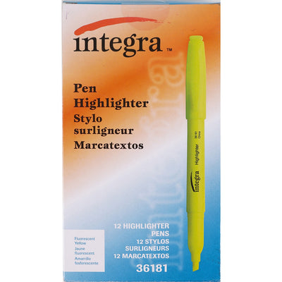 Integra Style Fluorescent Highlighters, 1 Dozen, ITA36181
