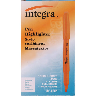 Integra Style Fluorescent Highlighters, 1 Dozen, ITA36182