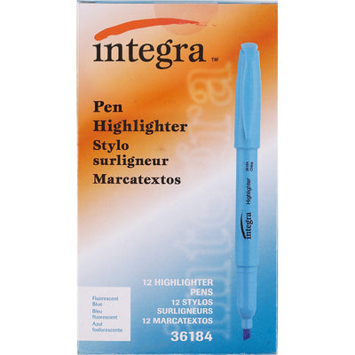 Integra Style Fluorescent Highlighters, 1 Dozen, ITA36184