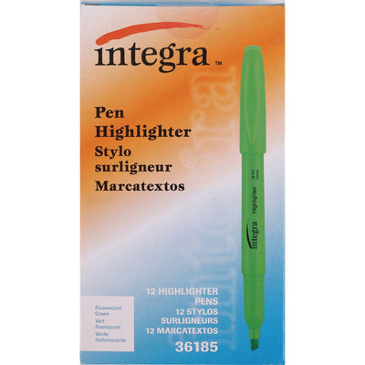 Integra Style Fluorescent Highlighters, 1 Dozen, ITA36185