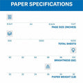 International Paper Company Hammermill Premium Color Copy Paper - White, 8 1/2" x 11", 8 / Carton, HAM102467CT