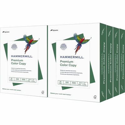 International Paper Company Hammermill Premium Color Copy Paper - White, 8 1/2" x 11", 8 / Carton, HAM102467CT