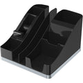 Deflecto Silouettes All-in-One Caddy, Silver, DEF35172