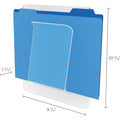 Deflecto Stand-Tall Wall File, Clear, DEF65501