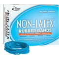 Alliance Rubber Company Alliance Rubber Rubber Bands with Antimicrobial Product Protection, Cyan Blue, 1 Box, ALL42339