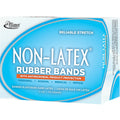 Alliance Rubber Company Alliance Rubber Rubber Bands with Antimicrobial Product Protection, Cyan Blue, 1 Box, ALL42339