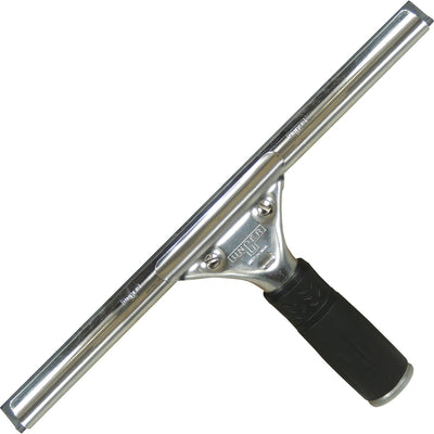 Unger 12" Pro Stainless Steel Complete Squeegee, Silver, UNGPR300