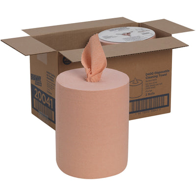 Georgia Pacific . Brawny Professional D400 Disposable Cleaning Towels Refill, Orange, 2 / Carton, GPC20041