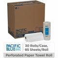 Georgia Pacific . Pacific Blue Select Perforated Paper Towel Roll, White, 30 / Carton, GPC27385CT