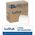 Georgia Pacific . SofPull Centerpull High-Capacity Paper Towels, White, 4 / Carton, GPC28143