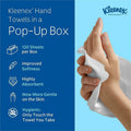Kimberly-Clark Kleenex Hand Towels with Premium Absorbency Pockets in a Pop-Up Box, White, 1 Box, KCC01701