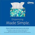 Kimberly-Clark Kleenex Hand Towels with Premium Absorbency Pockets in a Pop-Up Box, White, 1 Box, KCC01701