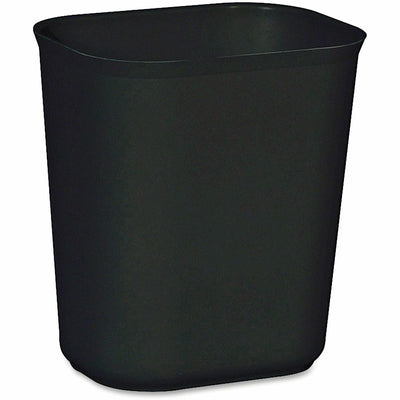 Rubbermaid Commercial 14 QT Fire-Resistant Wastebasket, Black, 3.50 gal, RCP254100BK