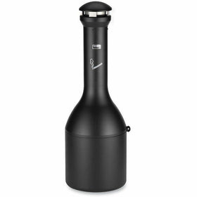 Rubbermaid Commercial Traditional Smoking Receptacle, Black, 4.10 gal, RCP9W3300BK