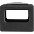 Safco Recessed Panels Waste Receptacle, Black, 15 gal, SAF9474BL