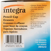 Integra Pink Pencil Cap Eraser, 1 Box