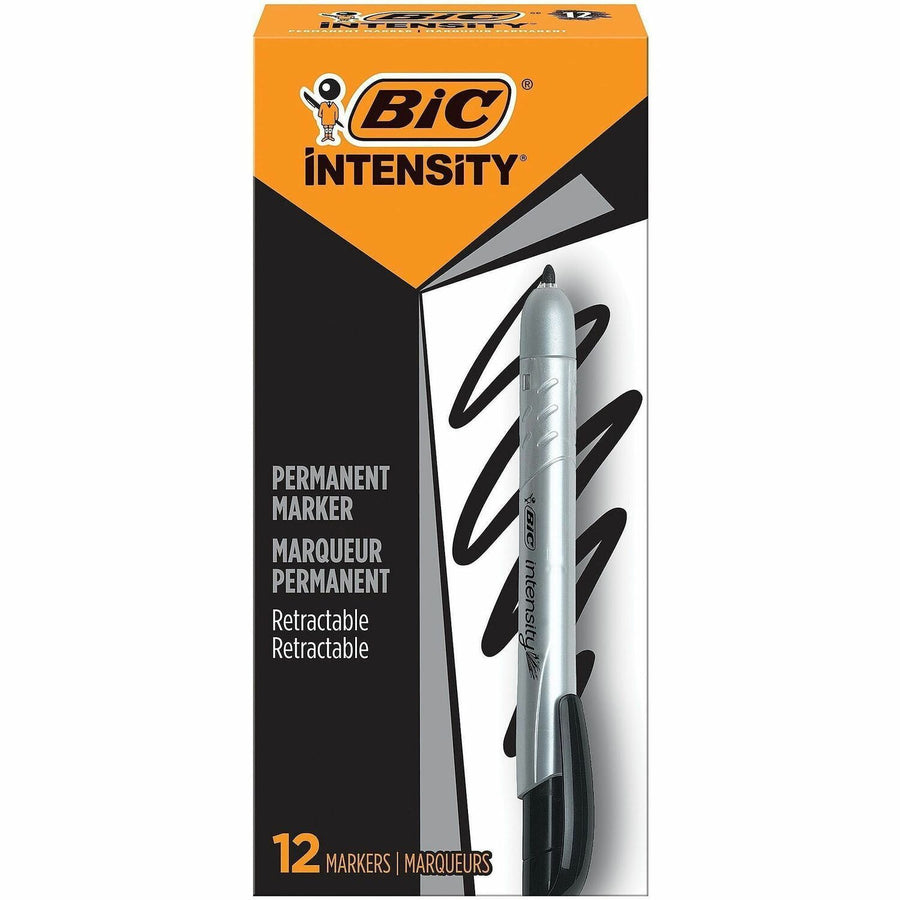 BIC Mark-it Retractable Permanent Markers, 1 Dozen — view 1