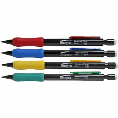 Integra Grip Mechanical Pencils, 0.5 mm, 1 Dozen, ITA36152