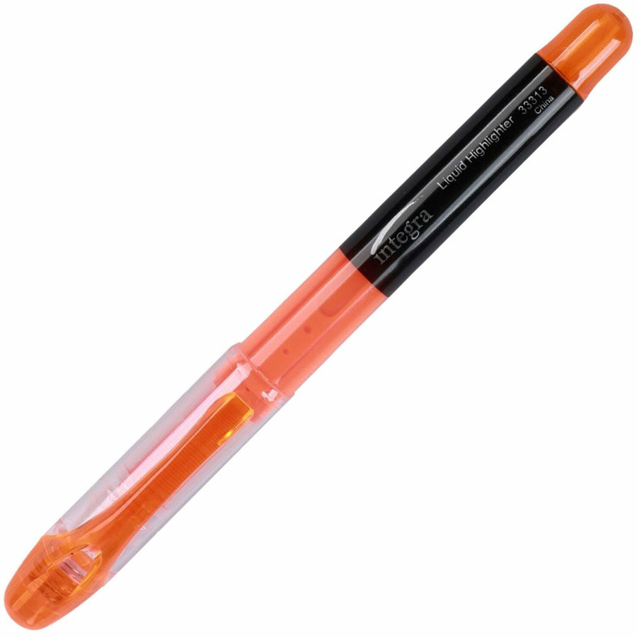 Integra Liquid Highlighters, Fluorescent Orange, Visible Ink Supply, 1 Dozen, ITA33313