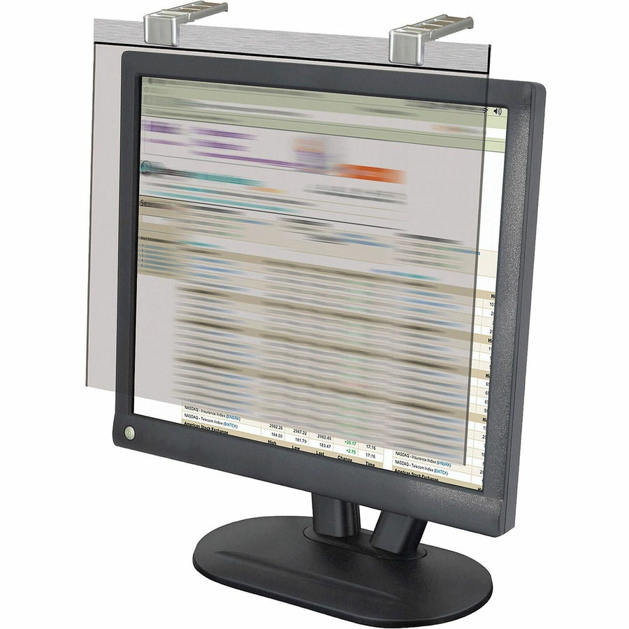 Kantek LCD Protect Privacy/Anti-Glare Filter, Silver, Acrylic, KTKLCD20WSV