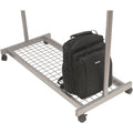 Alba 2-shelf Mobile Chrome Coat Rack, ABAPMLUX6