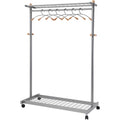Alba 2-shelf Mobile Chrome Coat Rack, ABAPMLUX6