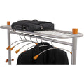Alba 2-shelf Mobile Chrome Coat Rack, ABAPMLUX6