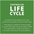 STOUT industrial and commercial grade Controlled Life-Cycle Plastic Trash Bags, White, 1 Carton, STOG2430W70