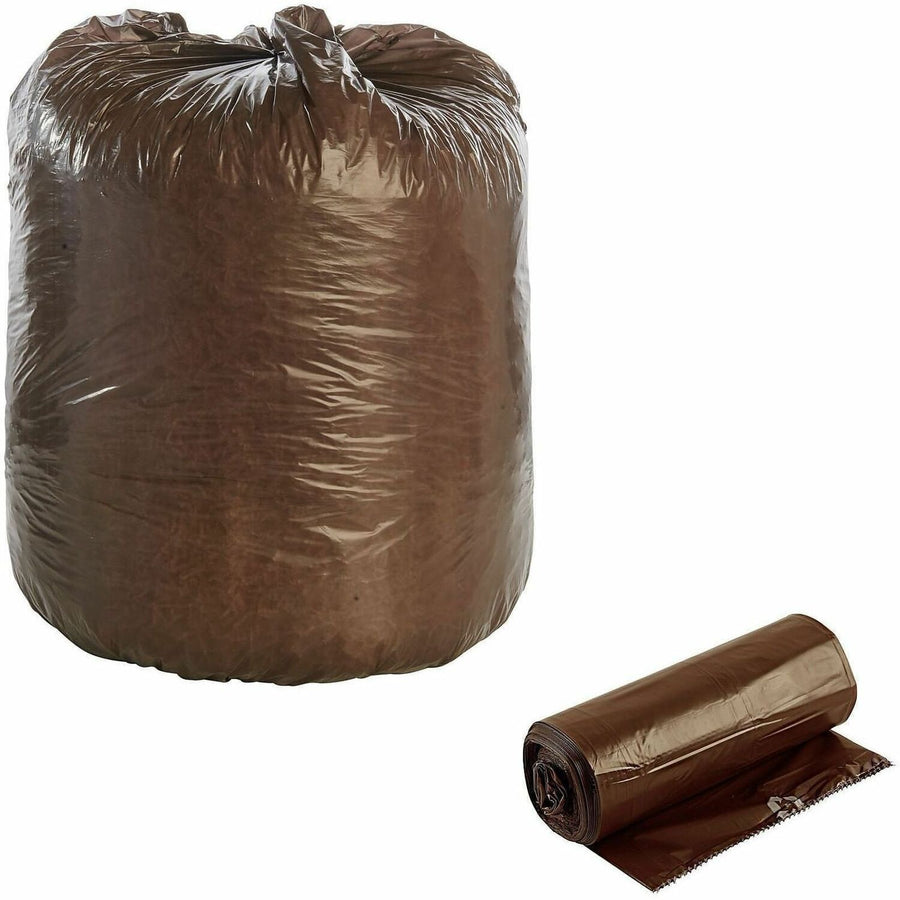 Stout Controlled Life-Cycle Plastic Trash Bags, Brown, 30 gal, Eco-friendly, 1 Carton, STOG3036B80