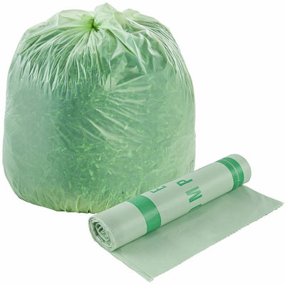 STOUT industrial and commercial grade Products Stout EcoSafe Trash Bags, Green, 1 Carton, STOE4248E85