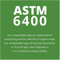 STOUT industrial and commercial grade Products Stout EcoSafe Trash Bags, Green, 1 Carton, STOE4860E85
