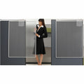 ACCO Quartet Workstation Sliding Privacy Screen, Silver, QRTWPS1000