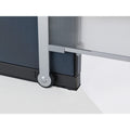 ACCO Quartet Workstation Sliding Privacy Screen, Silver, QRTWPS1000