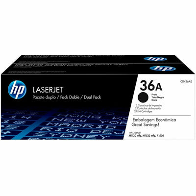 HP 36A (CB436A) Original Standard Yield Laser Toner Cartridge - Single Pack - Black -, HEWCB436A