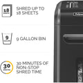 Fellowes Powershred 99Ci 100% Jam-Proof Cross-cut Shredder, Black, FEL3229901