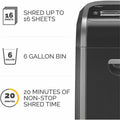 Fellowes Powershred 79Ci 100% Jam-Proof Cross-cut Shredder, Black, FEL3227901
