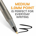 BIC Round Stic Ballpoint Pens, 60 / Box, BICGSM609BK