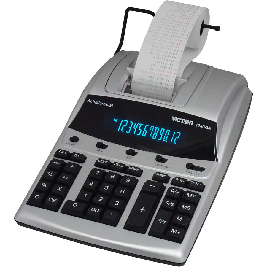 Victor 12403A Professional Calculator, 9" x 3.3", White, VCT1240-3A