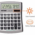 Victor 11003A Mini Desktop Calculator, Silver, VCT11003A
