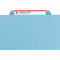 Smead SafeSHIELD 2/5 Tab Cut Letter Recycled Classification Folder, Yellow, 8 1/2" Width x 11" Length, 10 / Box, SMD14025