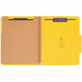 Smead SafeSHIELD 2/5 Tab Cut Letter Recycled Classification Folder, Yellow, 8 1/2" Width x 11" Length, 10 / Box, SMD14025